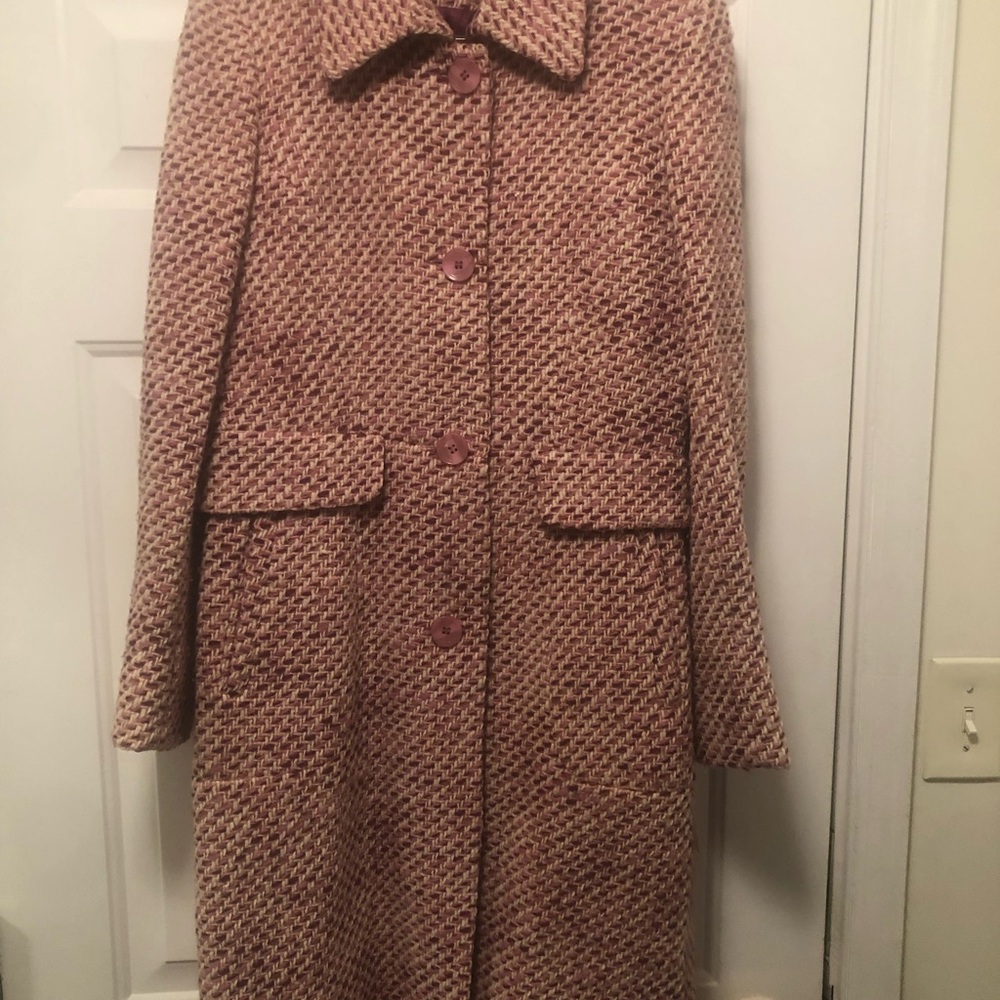 DKNYC Pink Tweed Teddy Jacket